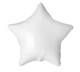White Star Shape Mylar Balloon Singapore